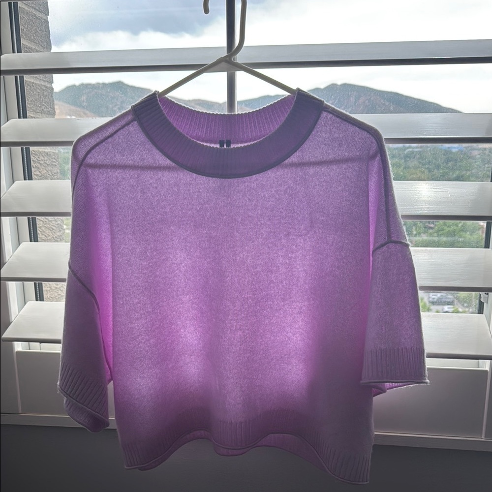 Anthropologie  cashmere collection cropped sweater